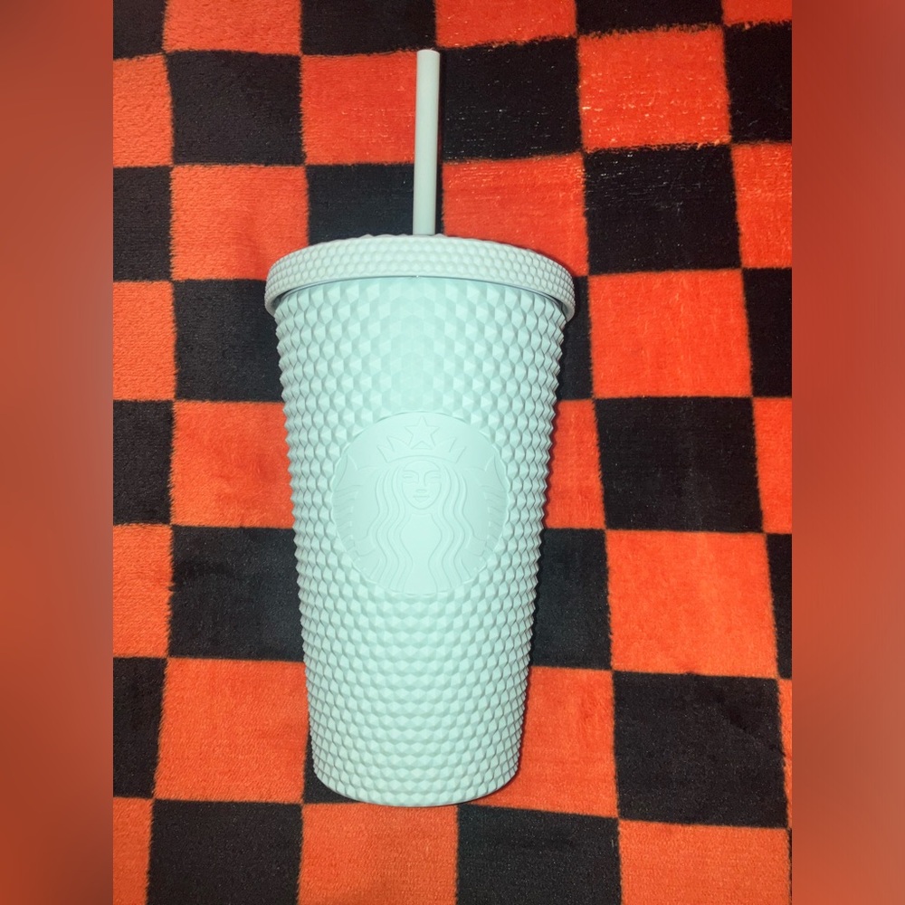 Pastel blue Starbucks cold cup